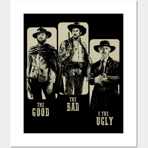 The Good, the Bad and the Ugly Wall Art by My Pizza